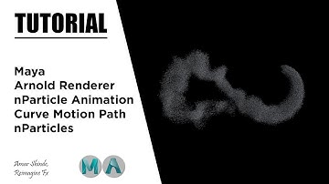 Animating nParticles On A Curve | Maya And Arnold Renderer | Tutorial