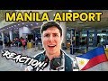 Foreigner Reacts to MANILA AIRPORT (NAIA Terminal 3)!