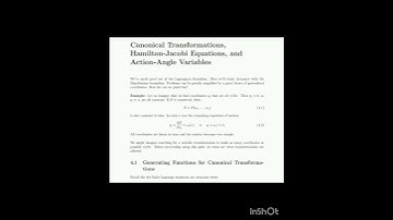 m.sc 1st sem paper- 2nd (#classical mechanics) unit- 2 (Canonical transformation & generating f..)