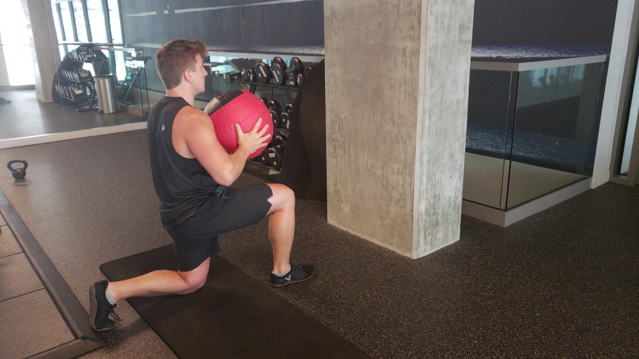 Half Kneeling Medicine Ball Chest Pass YouTube