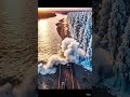 Warm River Melts Frozen Forest Instantly! ☀️❄️