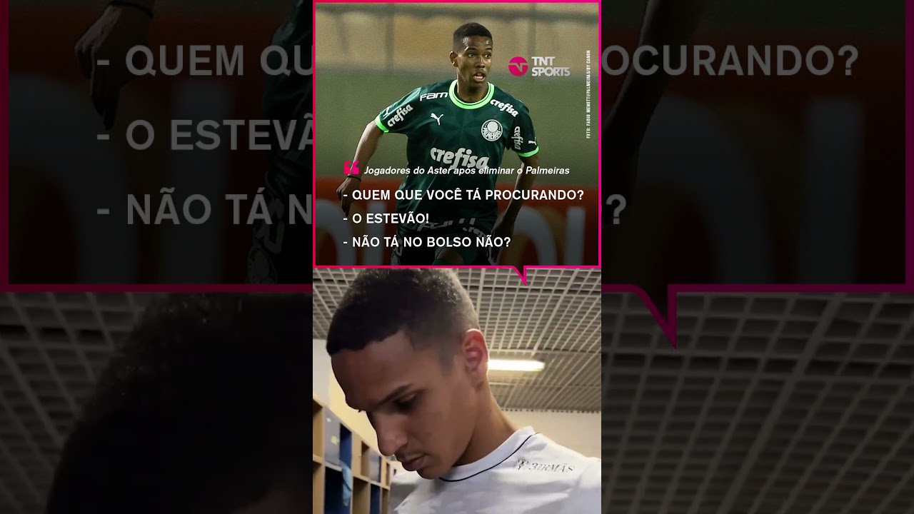 ZOOU O ESTEVÃO APÓS ELIMINAR O PALMEIRAS DA COPINHA! 👀 O zagueiro Victor não deixou barato #shorts