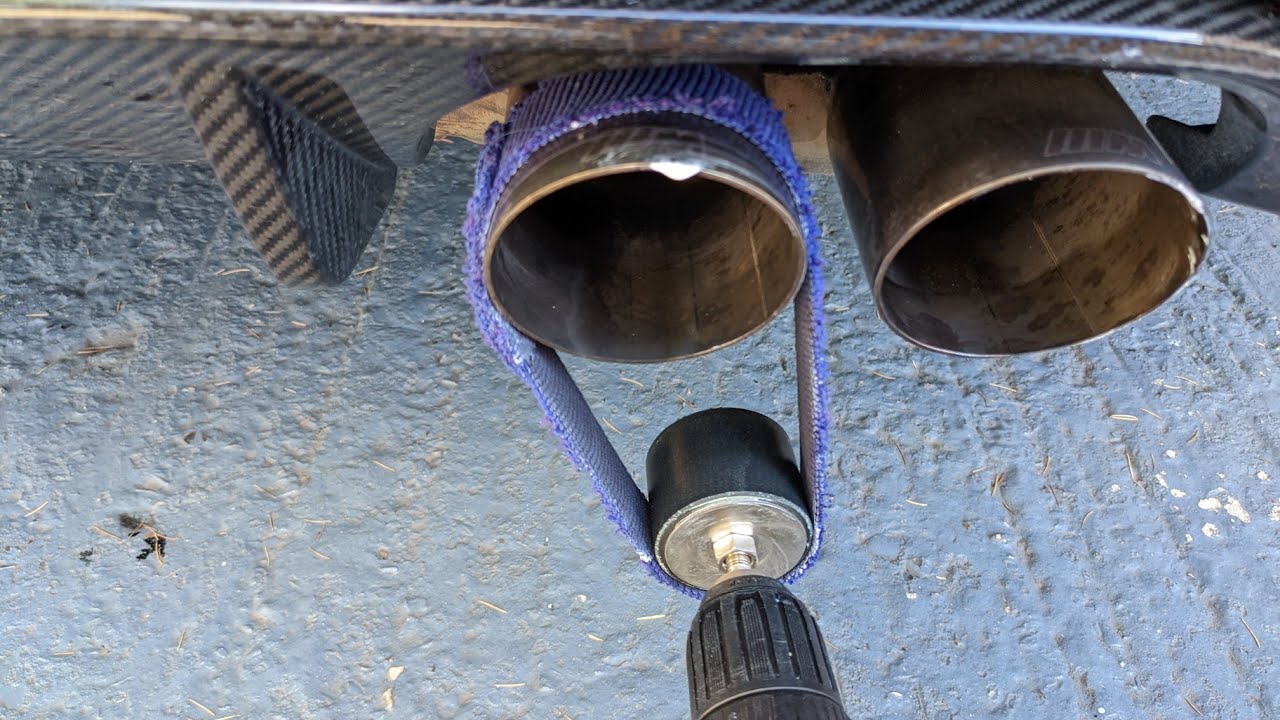 Cheap Exhaust Polishing Tool YOU CAN MAKE YouTube