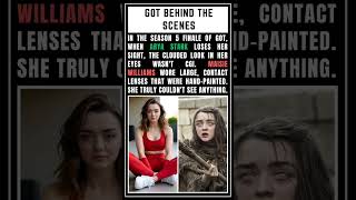 Maisie Williams Couldn't See Anything as Arya Stark! 👀 | GOT Behind the Scenes