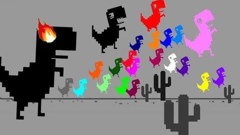 MORE Google Dinosaur Game HACKS  -Dino Angry MOM -  Dinosaur run - Survival Marble Race in Algodoo