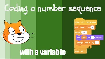 Coding a number sequence using a variable with Scratch