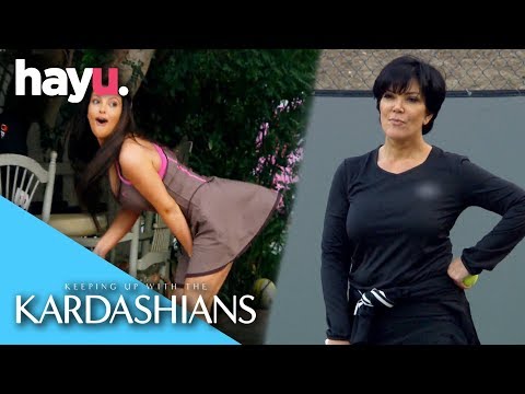 Kris Jenner Grunts When She Plays Tennis | Keeping Up With The Kardashians