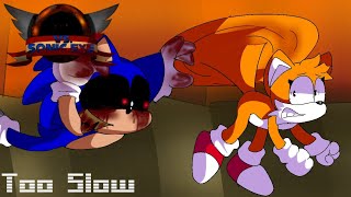 Too Slow Remix / Vs Sonic.exe/ Friday Night Funkin (Animation)