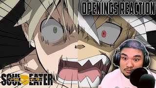 Reacting to Soul Eater All Openings | 1-4 Reaction [ソウルイーター OP reaction]