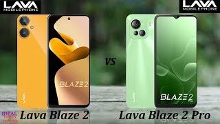 lava blaze 2 4g vs lava blaze 2 pro 4g