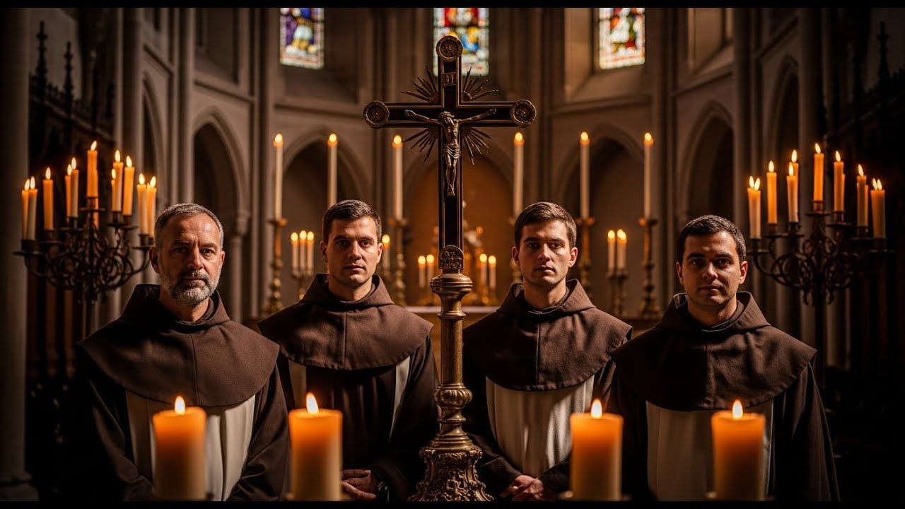 🔴LIVE Eternal Night of Gregorian Chants – Monastic Harmony for Peaceful Rest Stress Free Zone