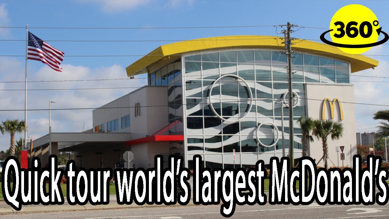 360° Video | Quick tour of the LARGEST McDonald's in the world ...