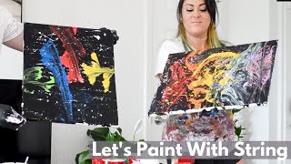 Let's Paint with String - Following a Jenna Marbles Video