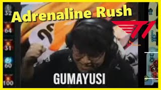 Gumayusi Punches the Table after carrying T1's Comeback