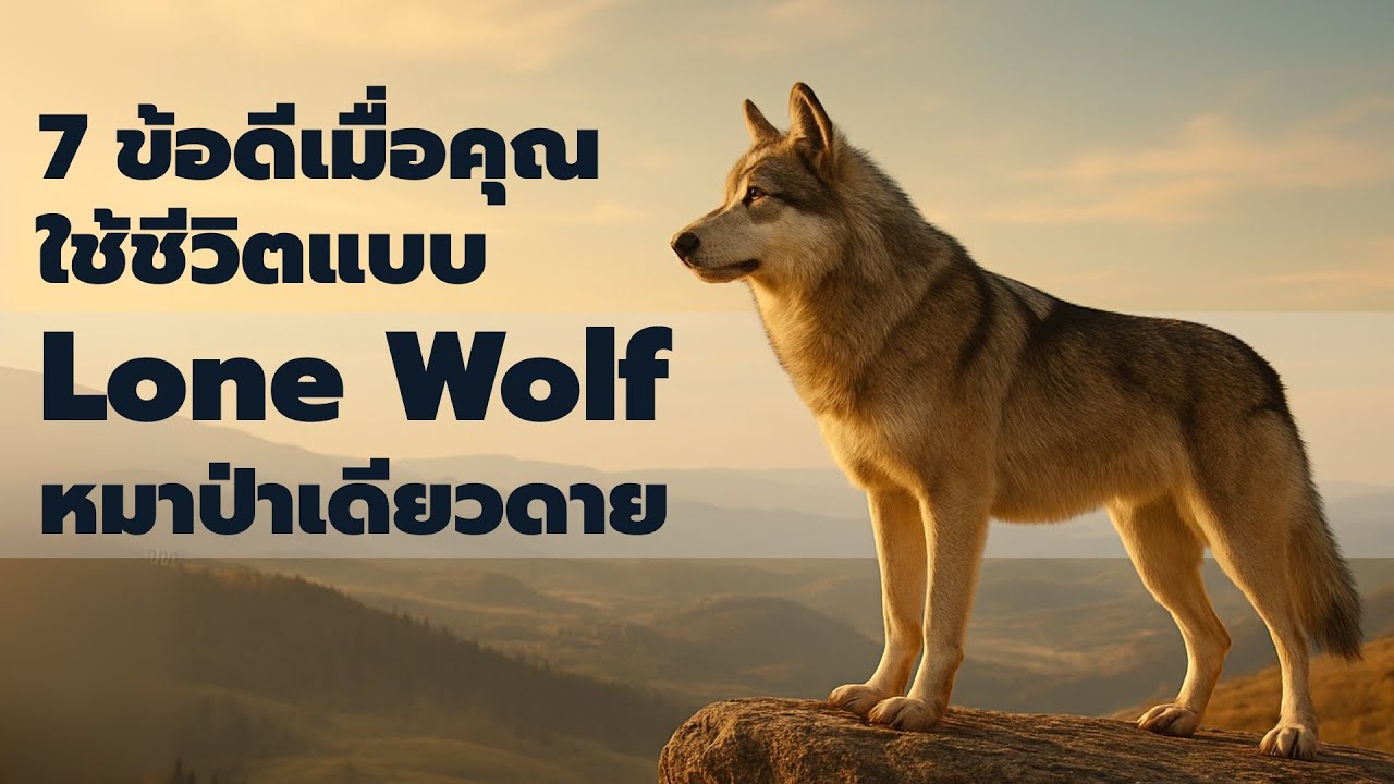 7 ข้อดีเมื่อคุณใช้ชีวิตแบบ หมาป่าเดียวดาย Lone Wolf - Podcast พอดแคสต์ - EP: 722