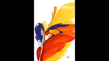 RoshsArt - FLOWER ABSTRACT - Procreate Digital Painting Time Lapse Video.