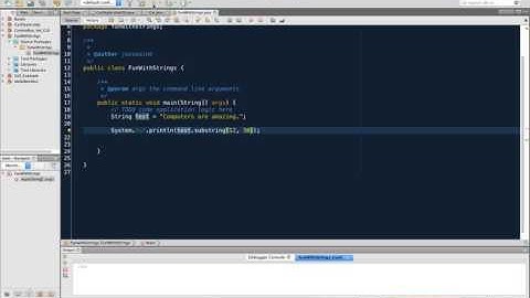 Java Programming - String Functions - subString()
