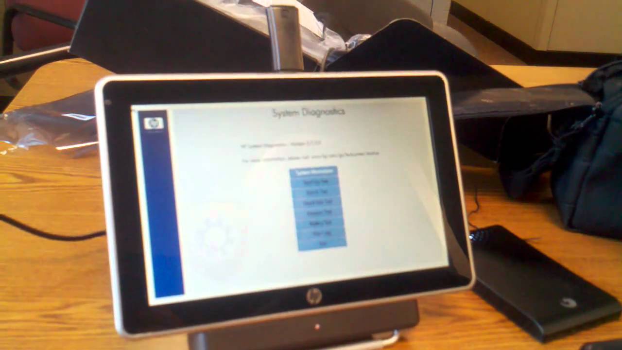 HP Slate 500 First boot up