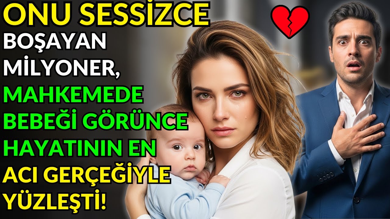 ONU SESSİZCE BOŞAYAN MİLYONER, MAHKEMEDE BEBEĞİ GÖRÜNCE HAYATININ EN ACI GERÇEĞİYLE YÜZLEŞTİ!