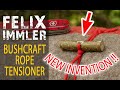 Diy rope tensioning system  super easy 3 minutes project  new invention  bushcraft rope tensioner