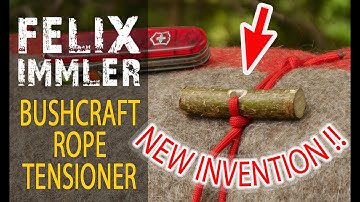 DIY touwspansysteem - Super eenvoudig project van 3 minuten - Nieuwe uitvinding - Bushcraft touws...