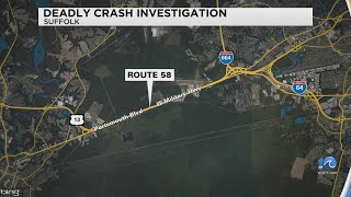 1 dead after single-vehicle crash on Route 58 in Suffolk