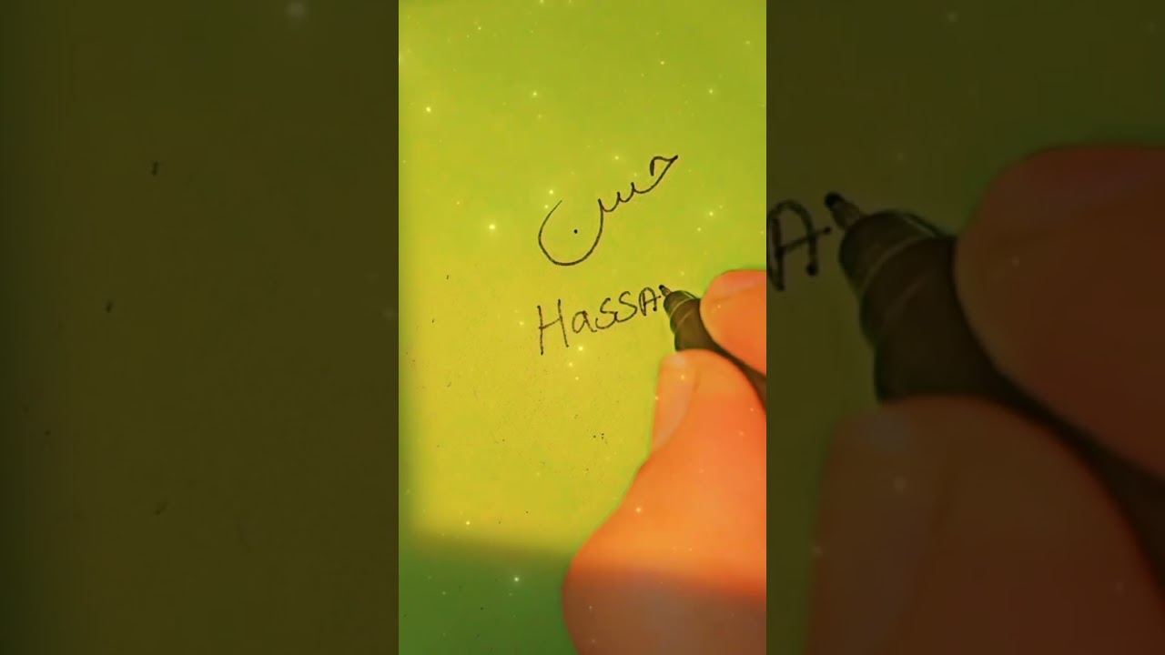 Hassan♥️name signature...