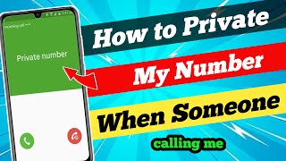 apna mobile number private kaise kare || make your phone number private on android in 2023