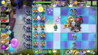 Plants vs Zombies 2   Shrinking Violet  Bug with Thyme Warp and Gargantuar