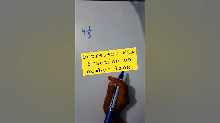 Represent Mix Fraction on number line. #compilation #learning #maths #mathstricks #shorts