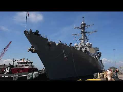 Navy ships leave Norfolk ahead of Florence