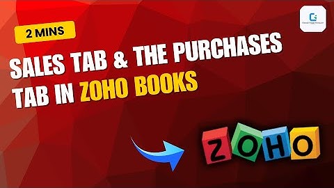Zoho Books sales & purchases tab explained (2025)