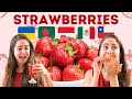  plats  base de fraises dans le monde ukraine indonsie chili mexique bangladesh