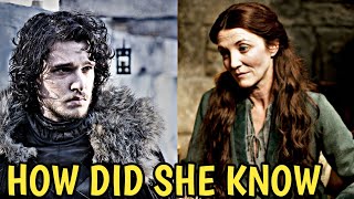 How Did Catelyn Stark know Jon Snow was not Ned's bastard before she died?