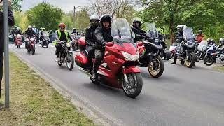 XVII ZLOT MOTOCYKLOWY U JUNAKÓW Sieraków 27 04 2024 Parada