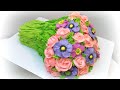 Торт Анемоны в букете(крем БЗК). /Anemone cake in a bouquet(protein custard).
