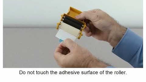 Zebra ZXP Series 9 Card Printer - How To Install The Cleaning Cartridge