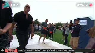 The Rock's entrance to The Pat McAfee Show set is special 💯