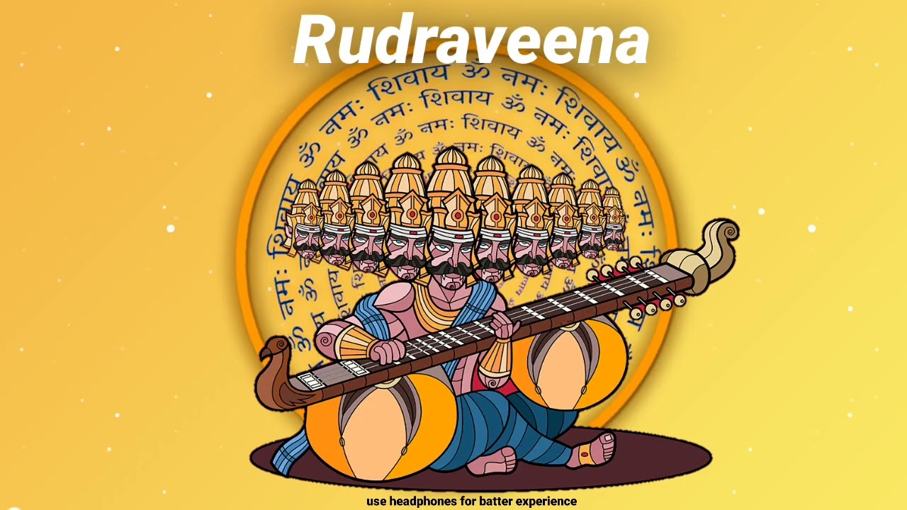 Ravana and rudraveena  Illustration  Himalaya  kailash  read Description  music