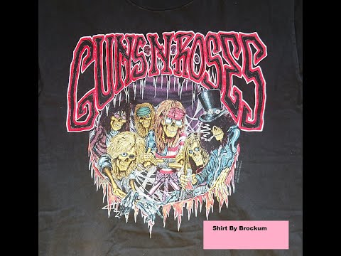 1992 Guns N' Roses Concert Tee T Shirt By Brockum Merchandising