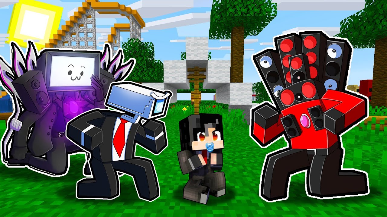 Best of Minecraft - Adopted by Speakerman, Cameraman, and TV Man! | OMOCITY ( Tagalog )