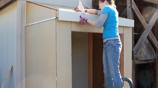 How to Build a Lean To  Trim and Insulation (Part 2)