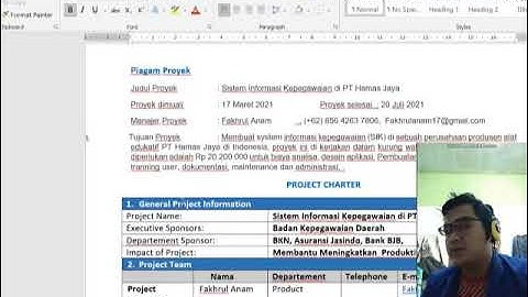 Sistem Informasi Kepegawaian di PT Hamas Jaya | Manajemen Proyek IT