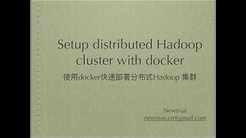 Setup a distributed Hadoop cluster with docker