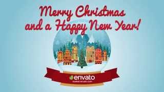 christmas greetings motion graphics