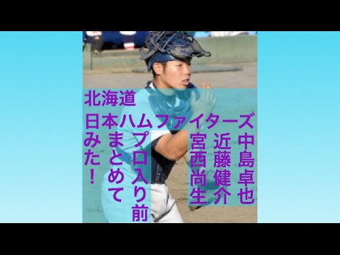 日ハム 中島卓也 近藤健介 宮西尚生プロ入り前まとめてみた!