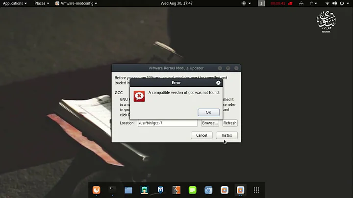 Fix Vmware error "A compatible version of gcc was not found "