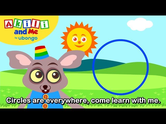 Circle Song! | Numbers & Shapes with Akili and Me | Educational Cartoons for Preschoolers