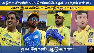 CSK Next Season Possible Changes | Will Dhoni Play ? | What went Wrong for CSK ?