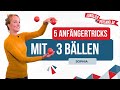 5 Tricks für Anfänger mit 3 Bällen | Jonglieren | Tutorial | Jonglierversand.de